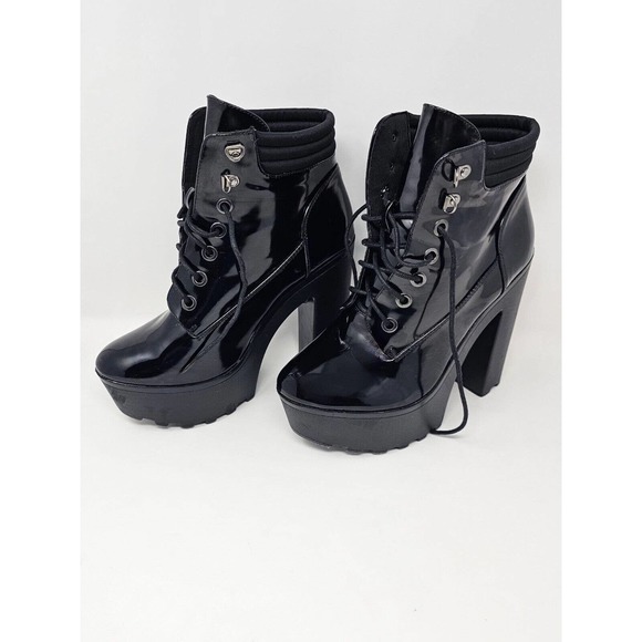 Fashion Nova Shoes - Fashion Nova The More The Better Bootie Anime Grunge Punk Rock Black Size 10